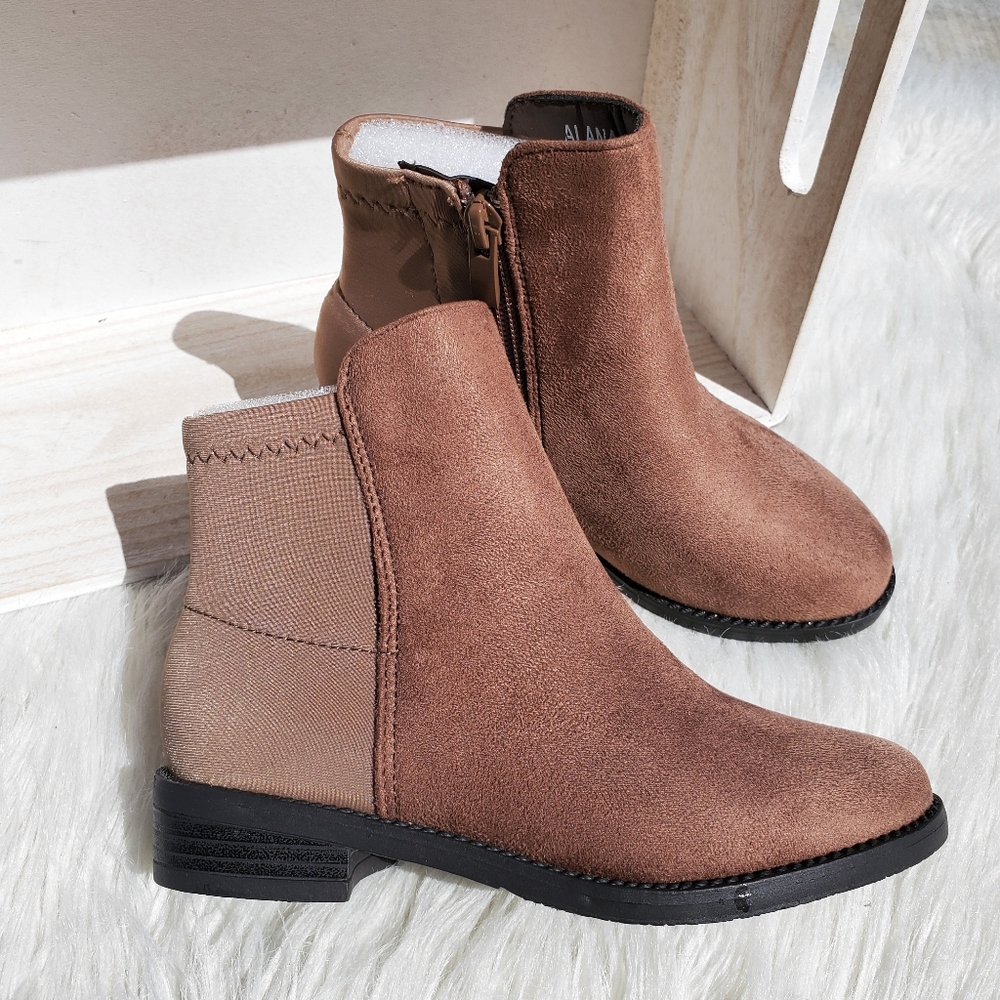 Taupe Suede Ankle Boots